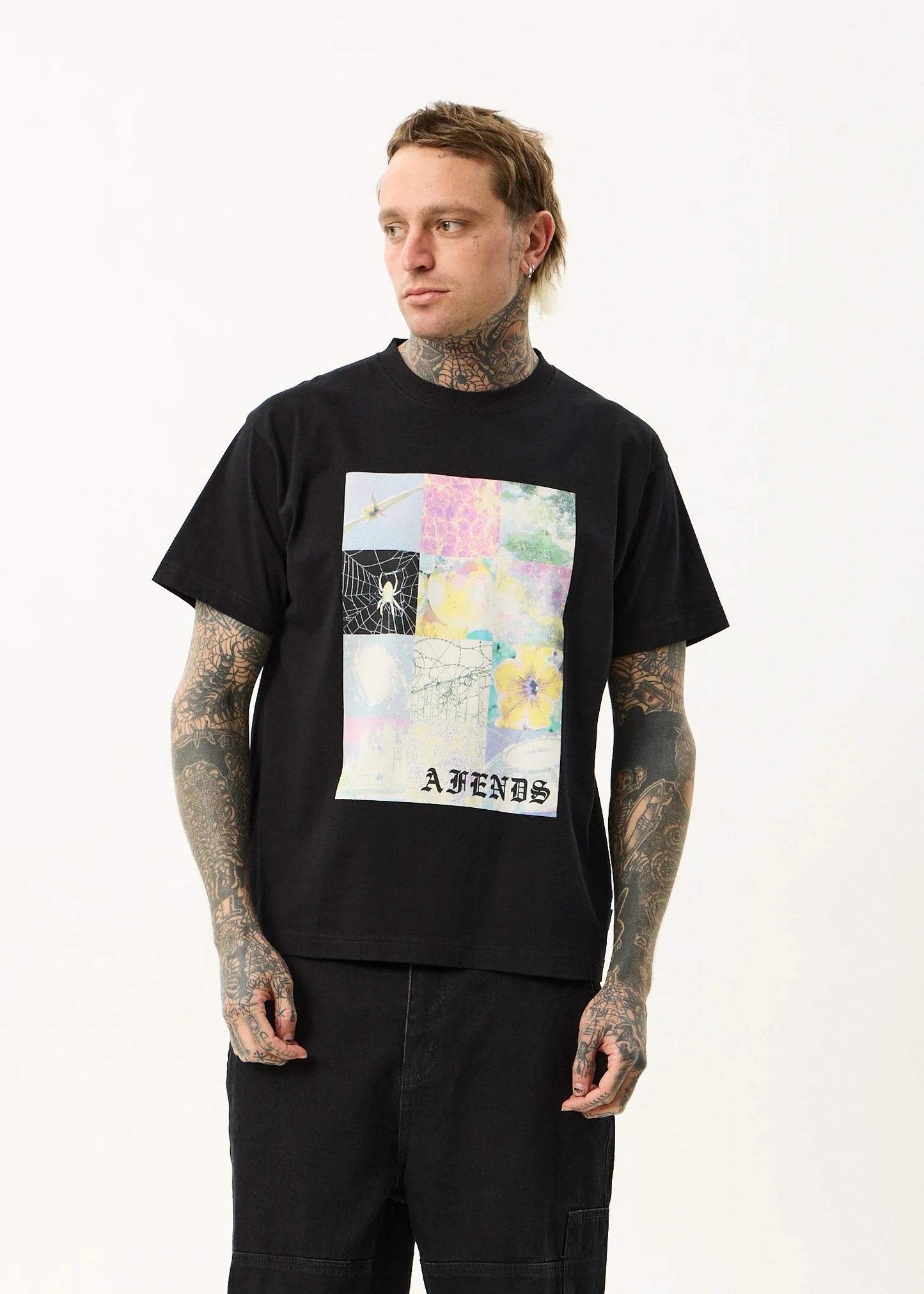 AFENDS SADWORLD - HEAVYWEIGHT BOXY TEE