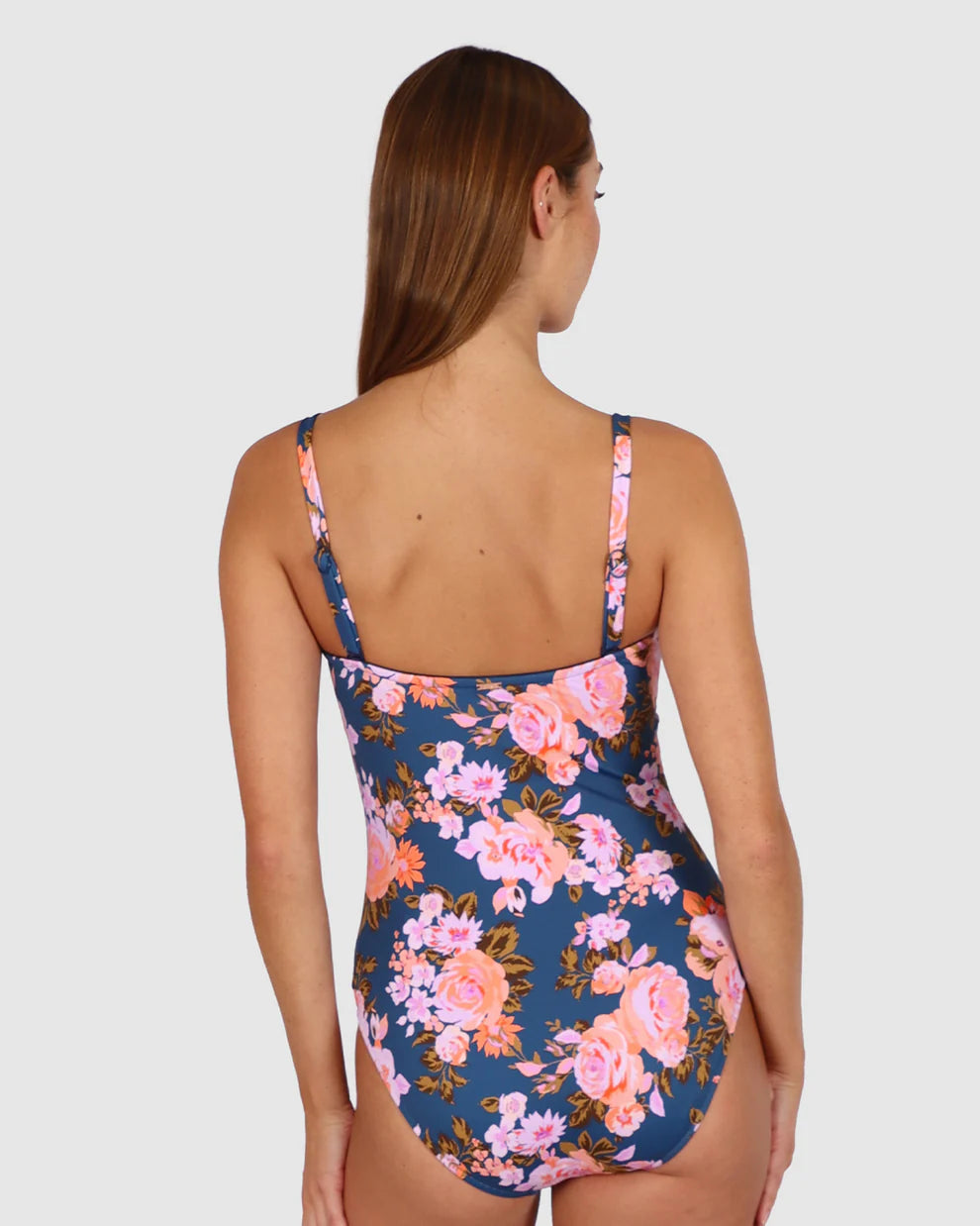 Baku St Lucia Twist Bandeau One Piece Swimsuit - Marine