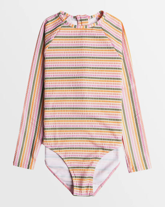 Roxy Girls 8-16 Mirage Long Sleeve Upf 50 One Piece Rash Vest