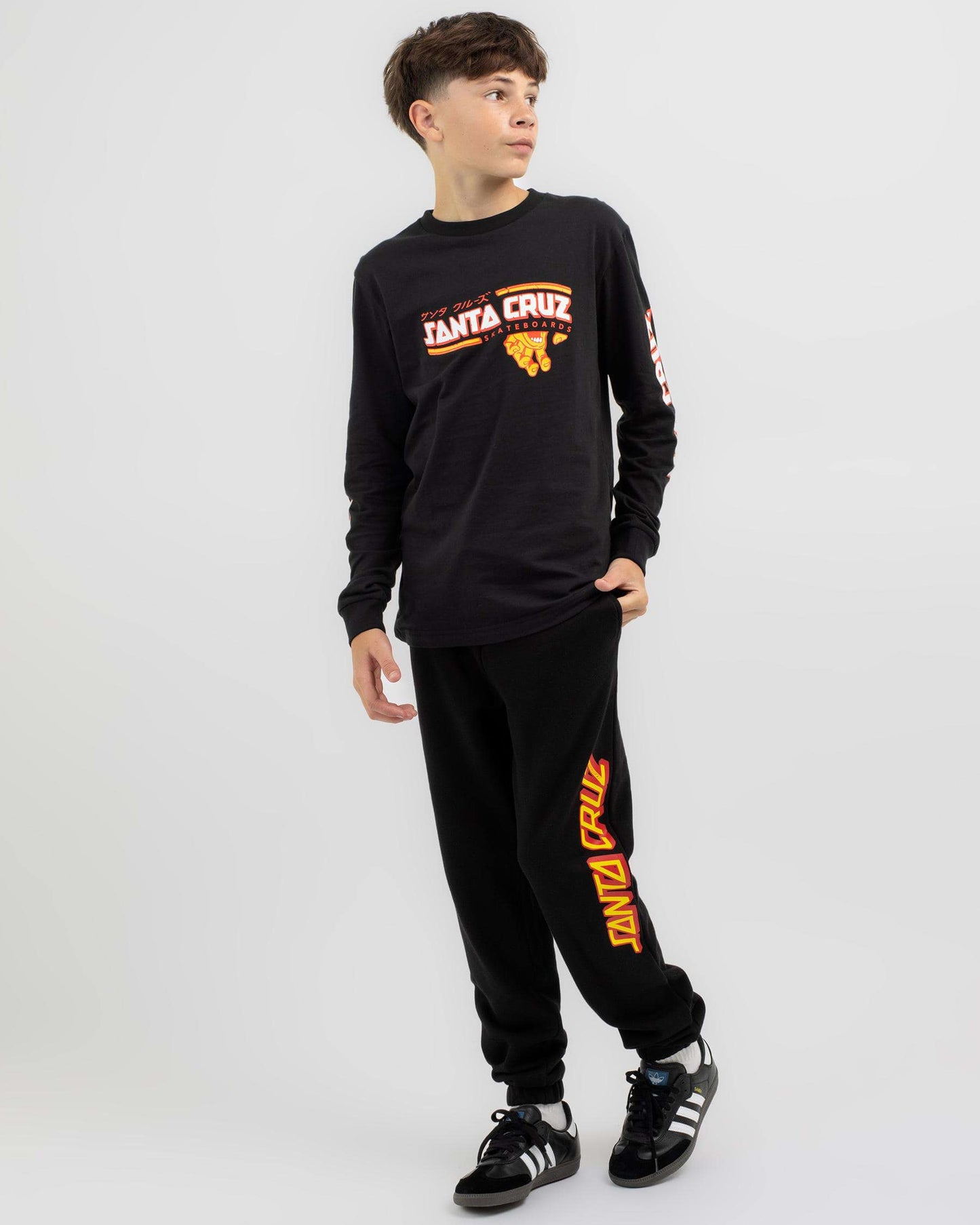Santa Cruz Classic Strip Elastic Waist Track Pants
