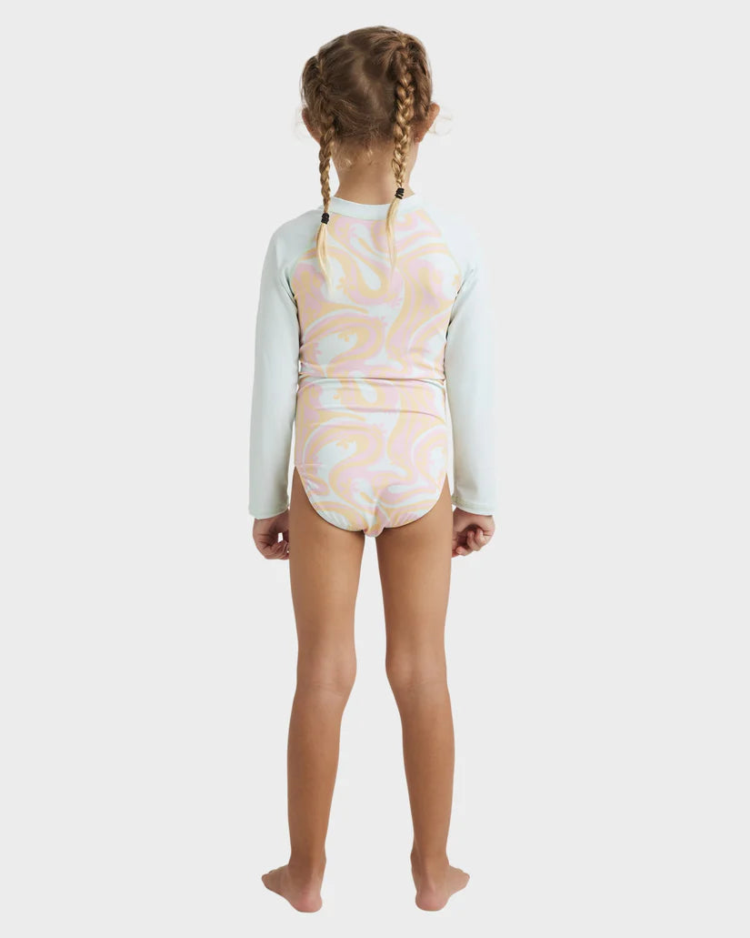 Billabong Girls 0-5 In The Groove Long Sleeve Rash Vest