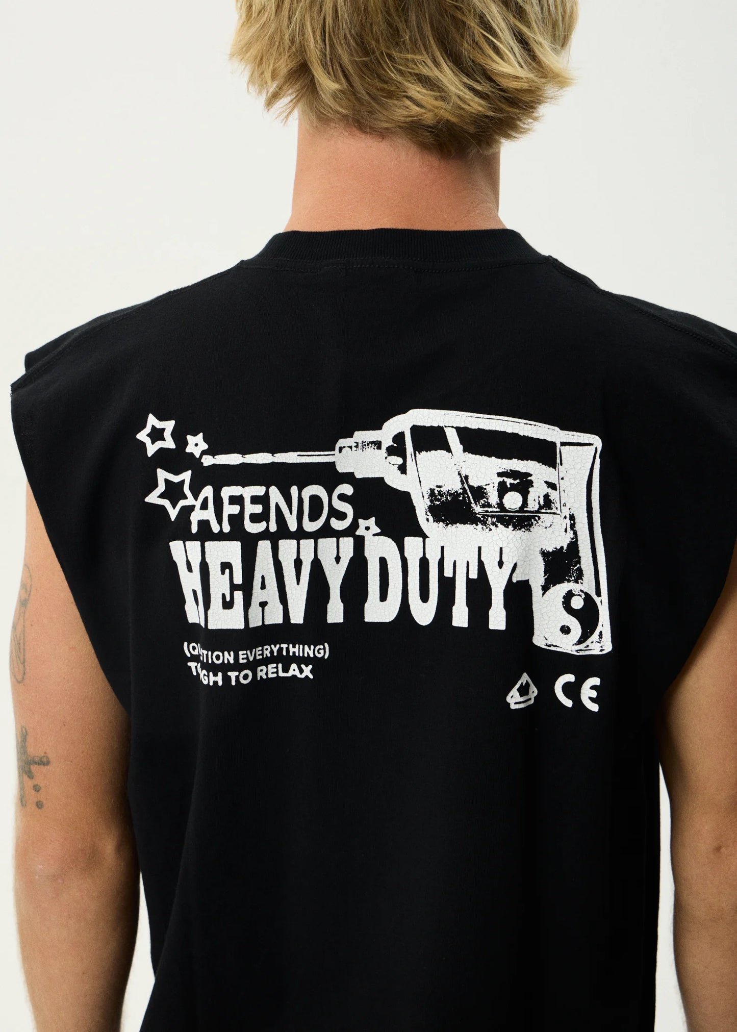 AFENDS HEAVY DUTY - SLEEVELESS TEE