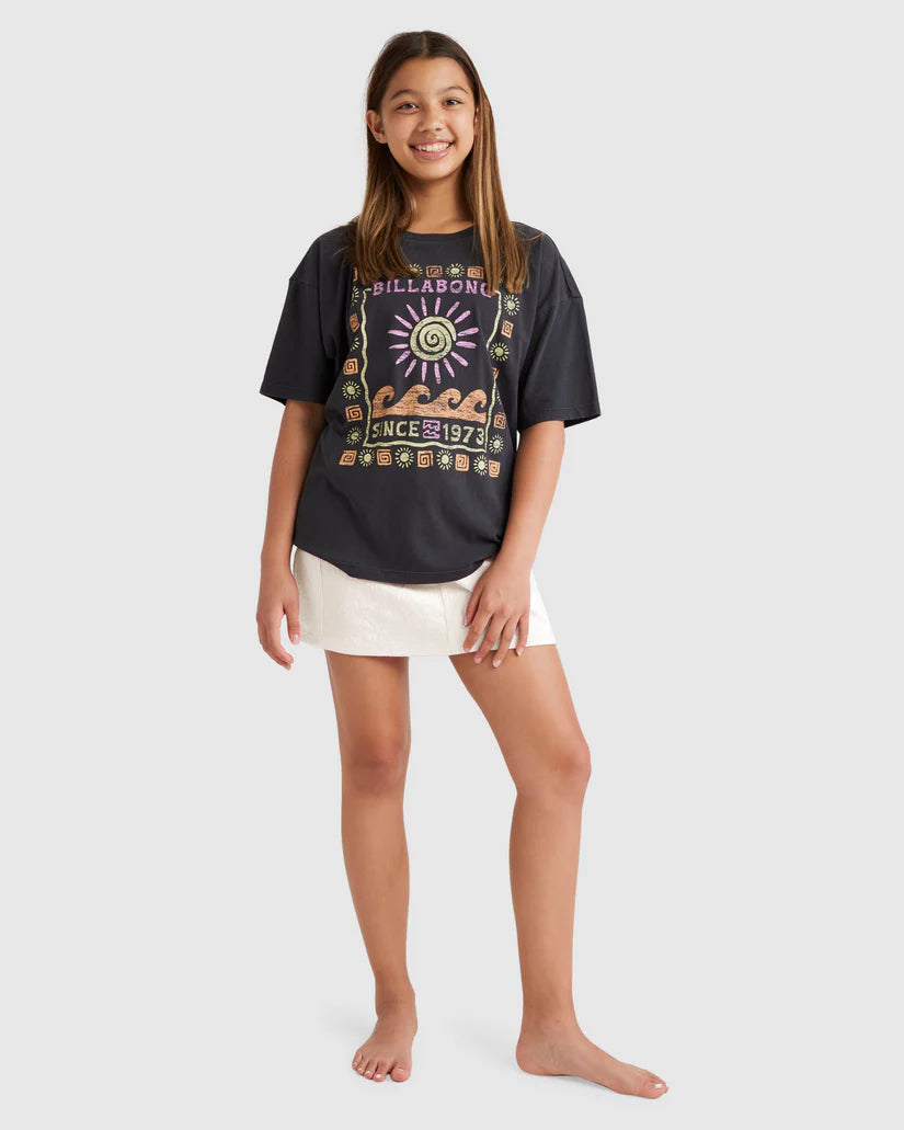 Billabong Girls 6-14 Waves And Sun T-Shirt