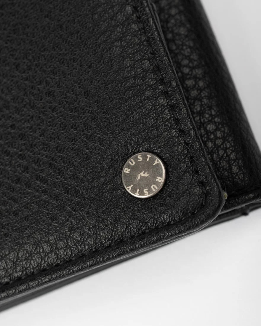 Rusty Trio Wallet Black