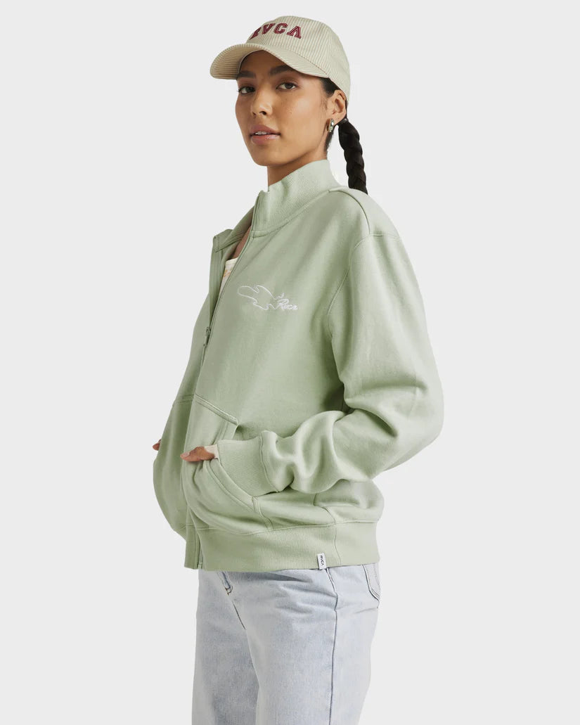 RVCA Matcha slouched zip thru fleece
