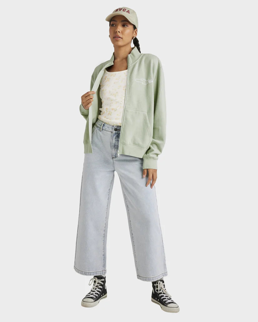 RVCA Matcha slouched zip thru fleece