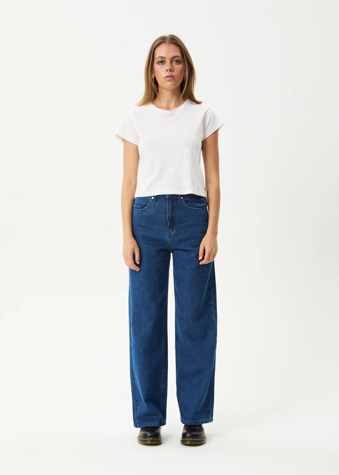 AFENDS Bella Denim Wide Leg Baggy Jean Hemp