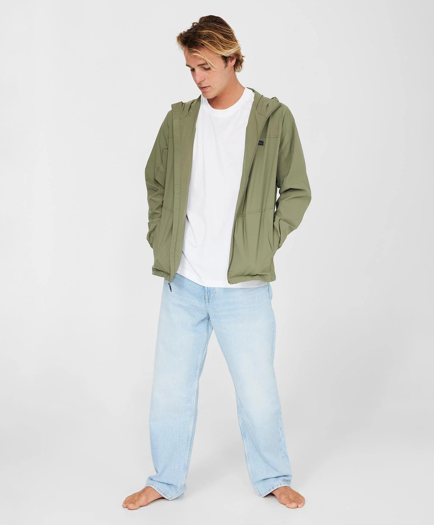 O'Neill TRVLR Windbreaker Stretch Jacket - Deep Green