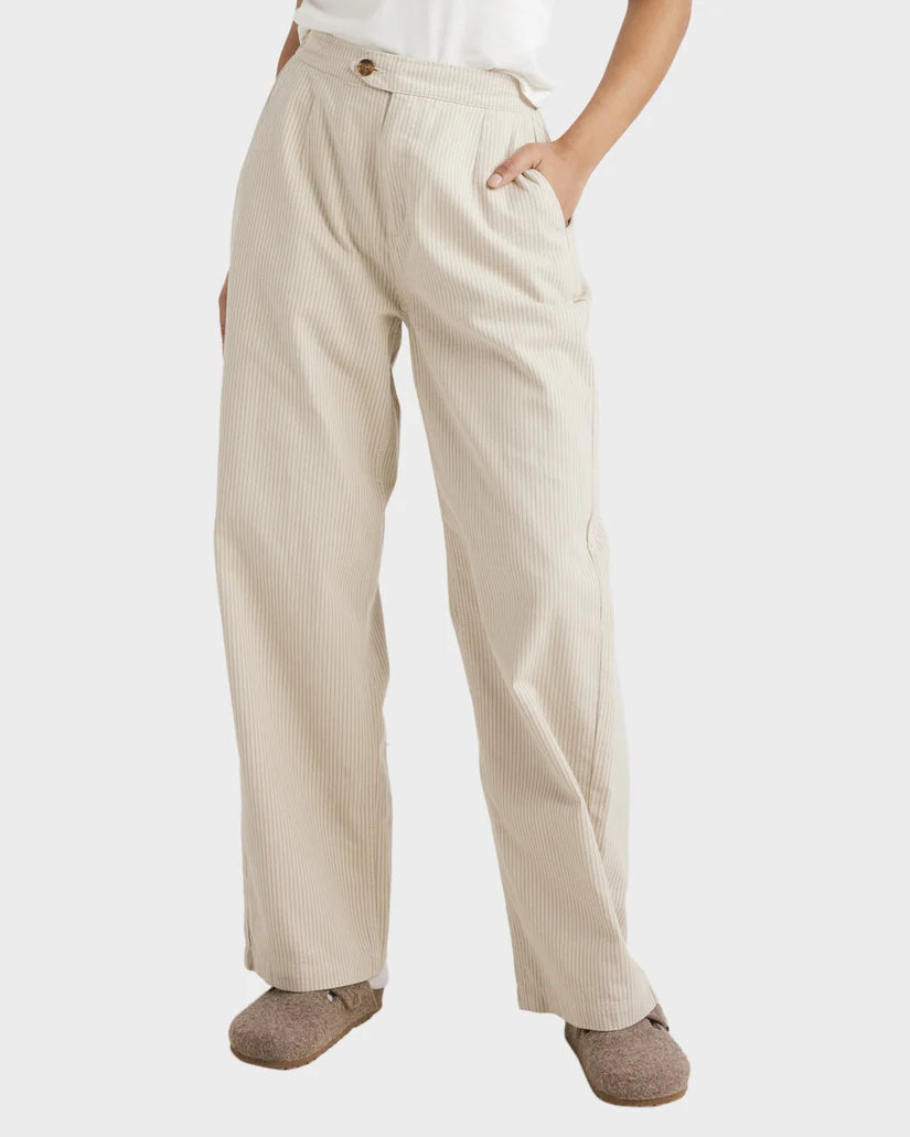 RVCA WOMENS STRIPE HUDSON PANT