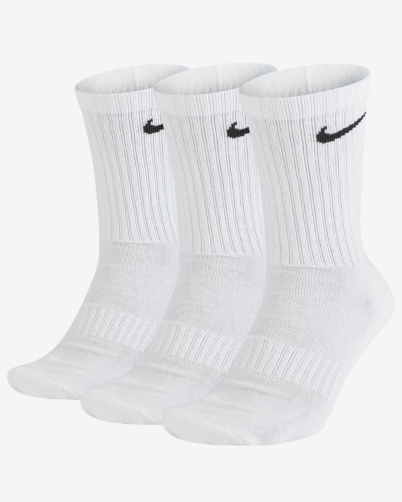 3 PK Everyday Cotton Cushioned Crew Socks - essential surf and skate