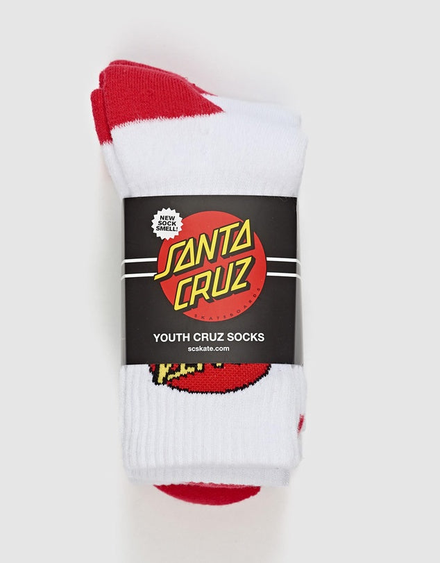 Cruz Youth Sock - 4 Pair - essential surf and skate