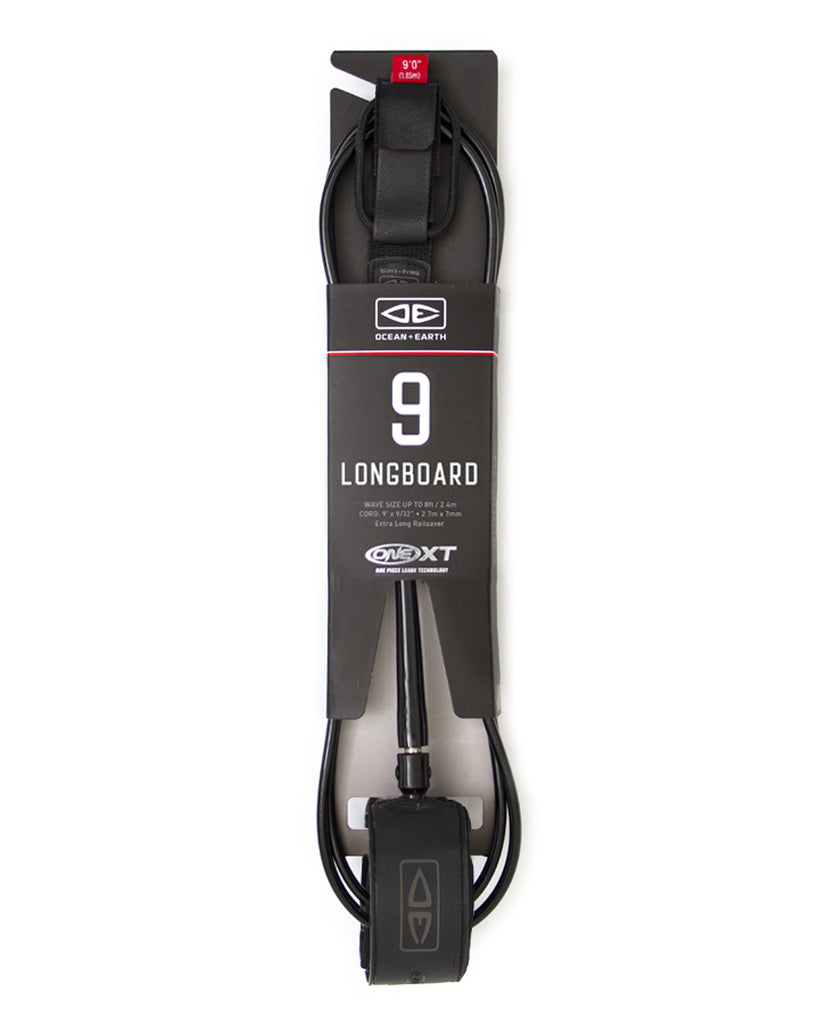 9ft Premium Longboard ONE-XT Leash - essential surf and skate