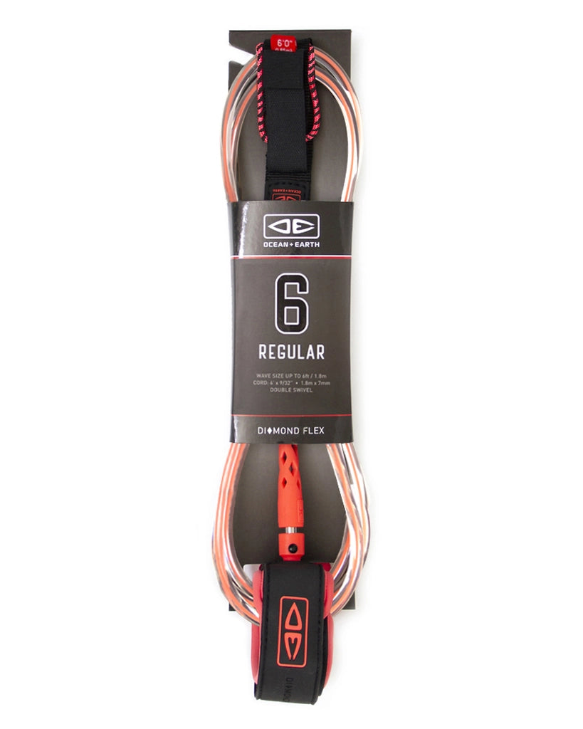 6ft Regular Leash - essential surf and skate