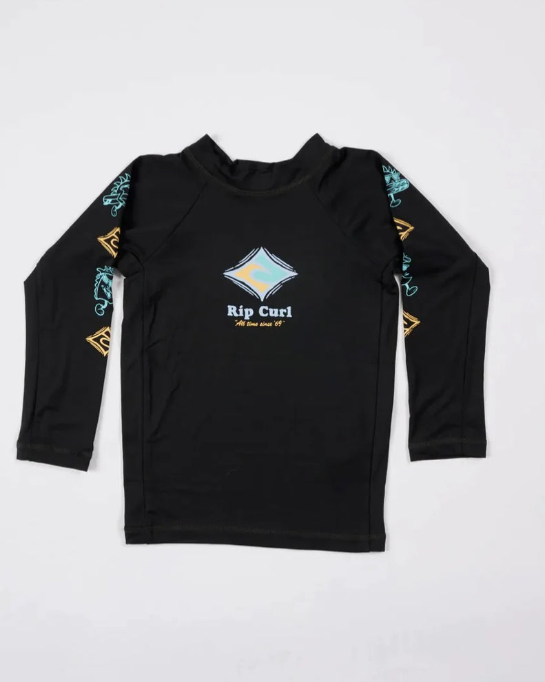 Micro Waves L/S Rash Vest - Boy