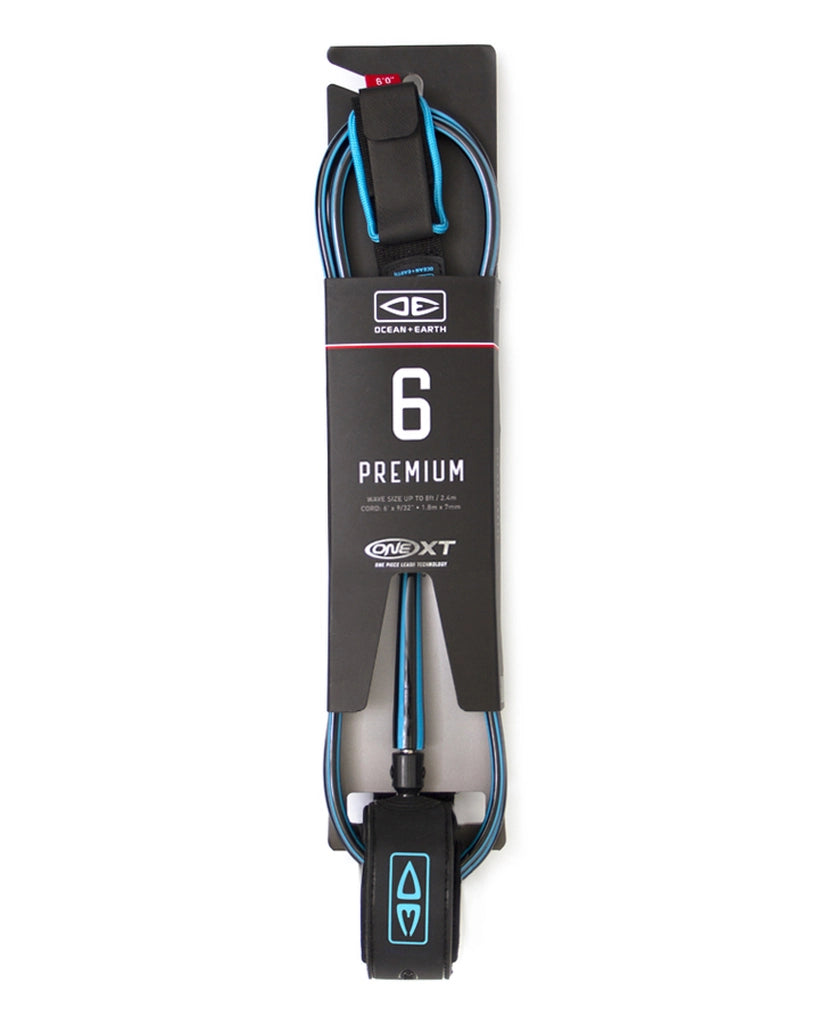6ft Premium ONE-XT Leash - essential surf and skate