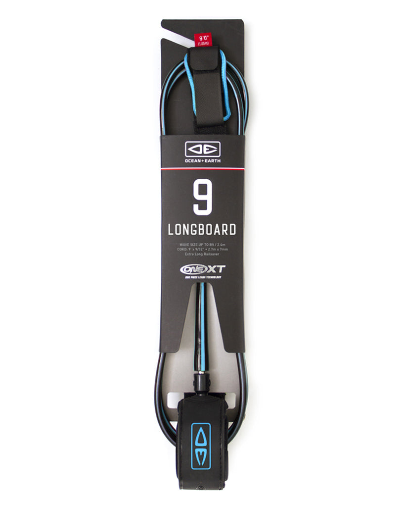 9ft Premium Longboard ONE-XT Leash - essential surf and skate