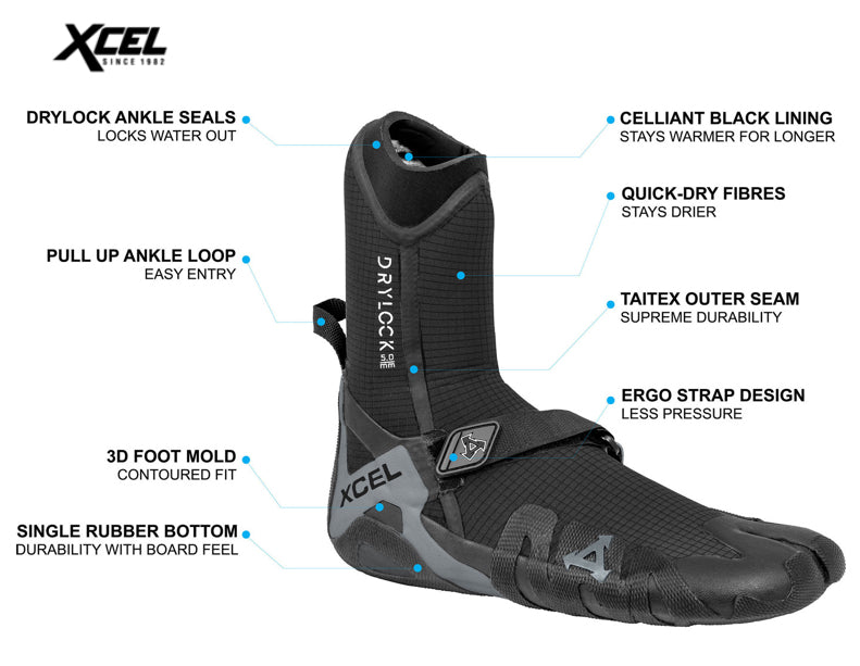 3mm Drylock Split Toe Bootie