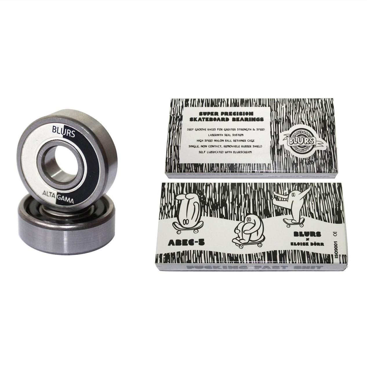 ABEC-5 Bearings 8 Pack