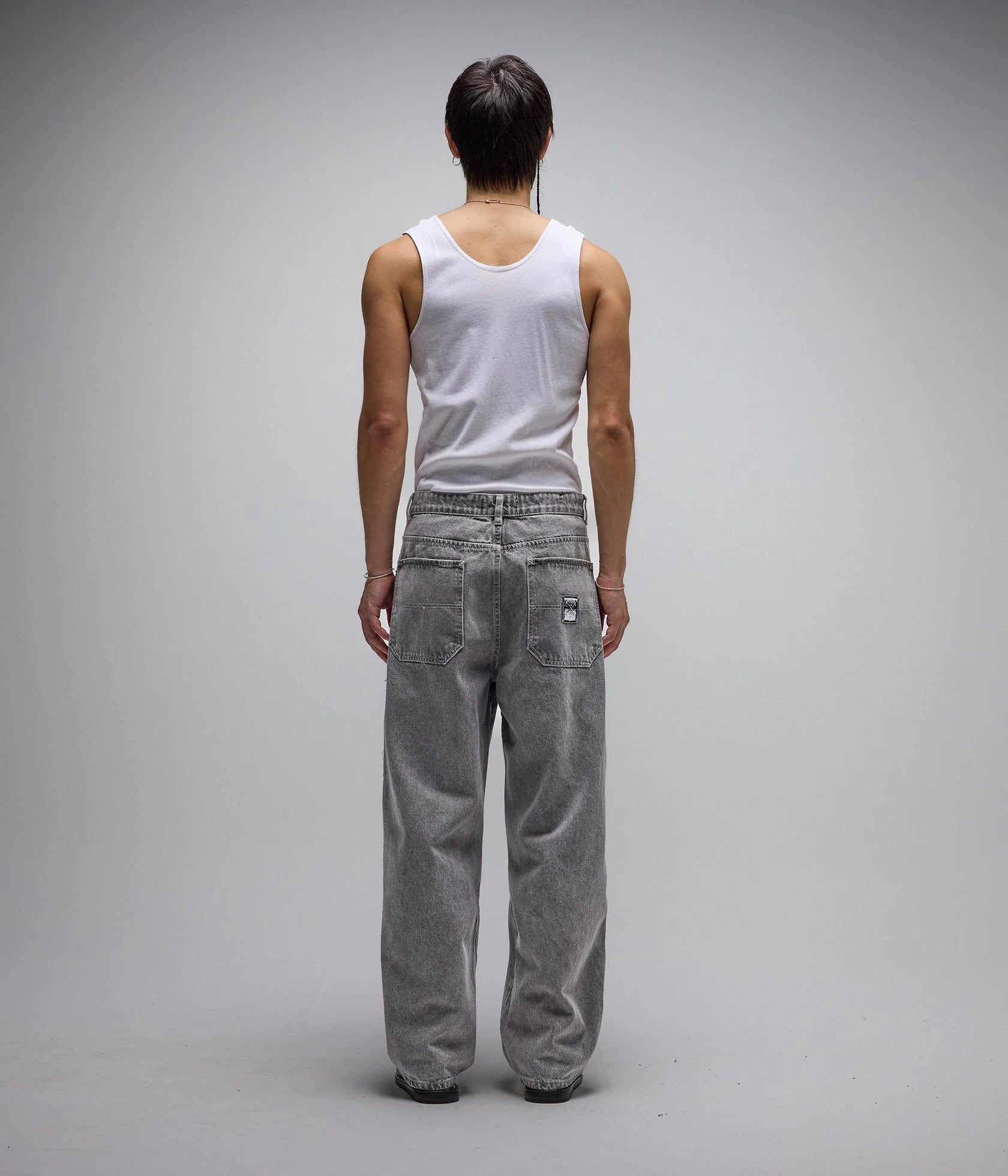 FORMER DISTEND DENIM PANT // SACRIFICE WASHED GREY - essential surf and skate