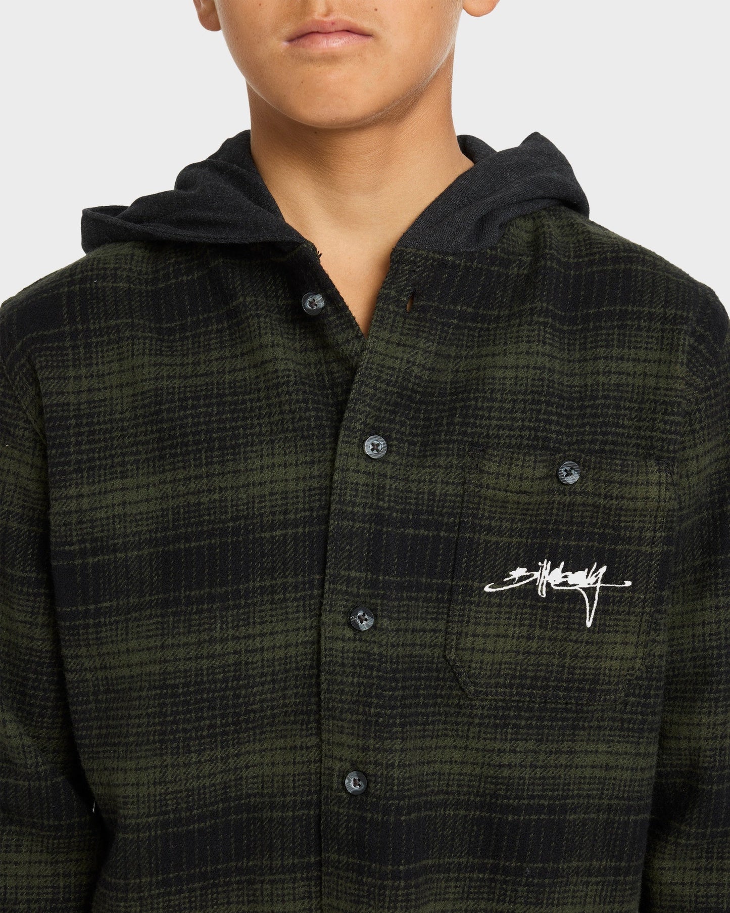 Billabong Boys 8-16 Baja Surf Flannel Long Sleeve Shirt - essential surf and skate