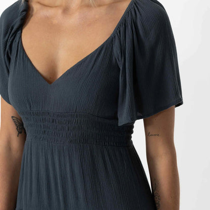 O’NEILL LAYKEN SOLID MINI DRESS - SLATE