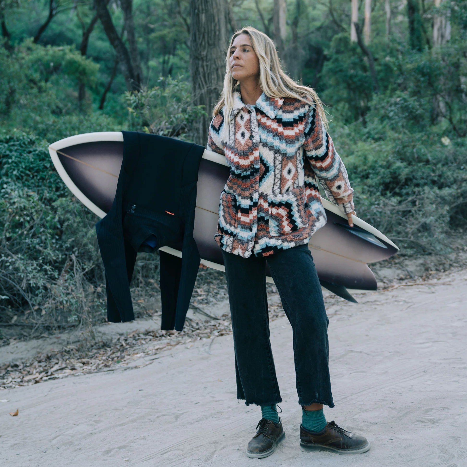 O’NEILL WOMEN'S HUXLEE PRINTED JACKET - MULTI - essential surf and skate
