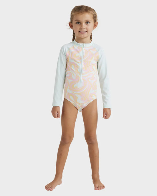 Billabong Girls 0-5 In The Groove Long Sleeve Rash Vest