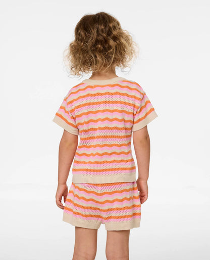 RIP CURL SUNSET STRIPE TEE - GIRLS (1-8 YEARS)