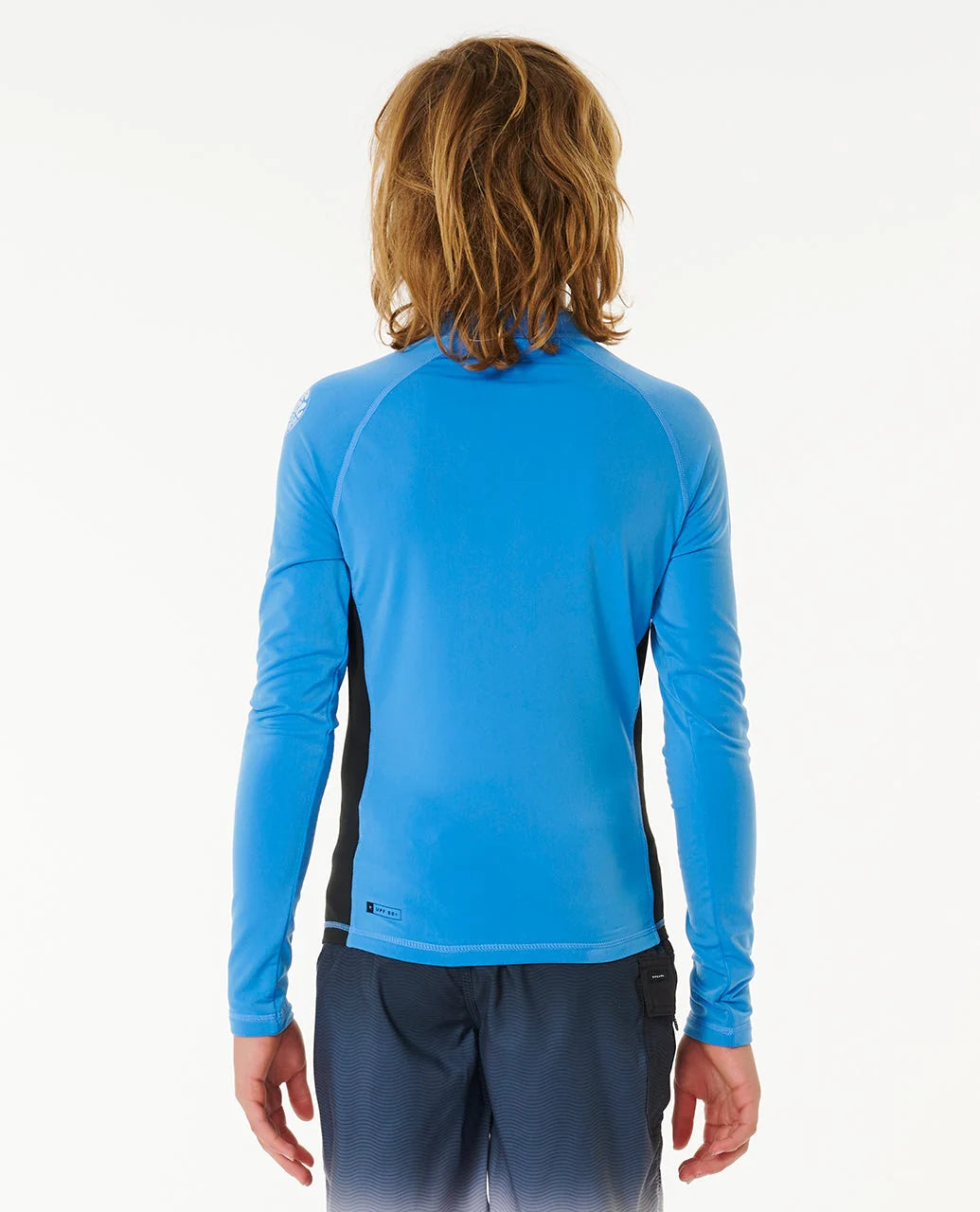 RIP CURL ICONS UV BRUSHED LONG SLEEVE RASH VEST - KIDS