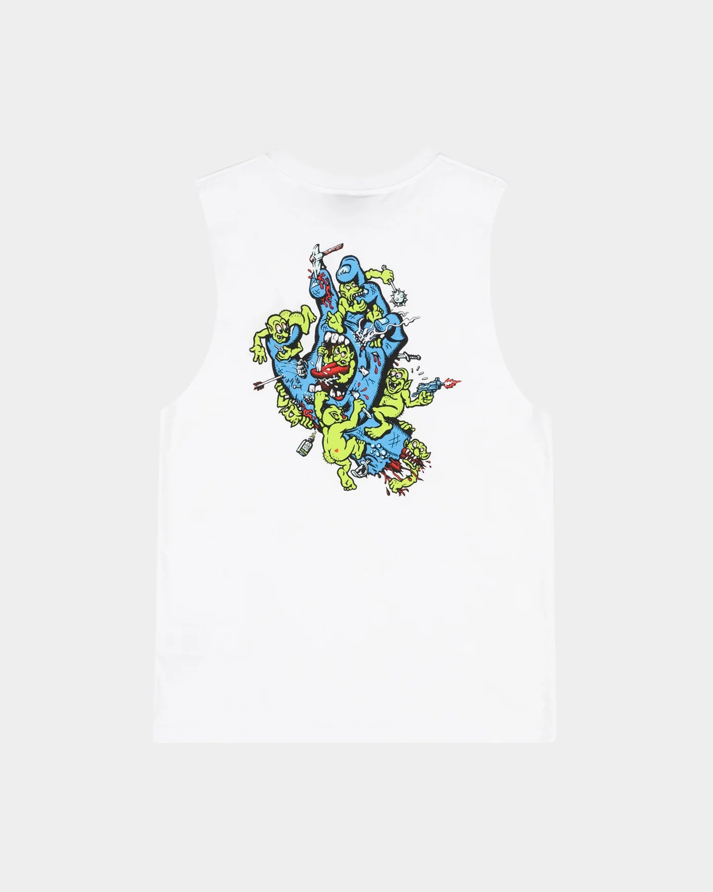 Santa Cruz Gremlin Patrol Boys Muscle T-shirt White