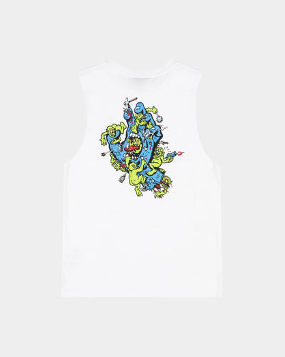 Santa Cruz Gremlin Patrol Boys Muscle T-shirt White