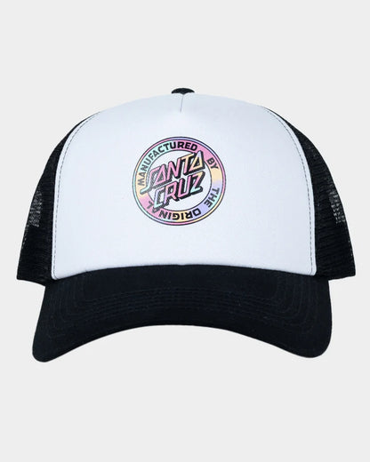 Santa Cruz Vivid MFG Dot Women's Snapback Trucker Hat Black