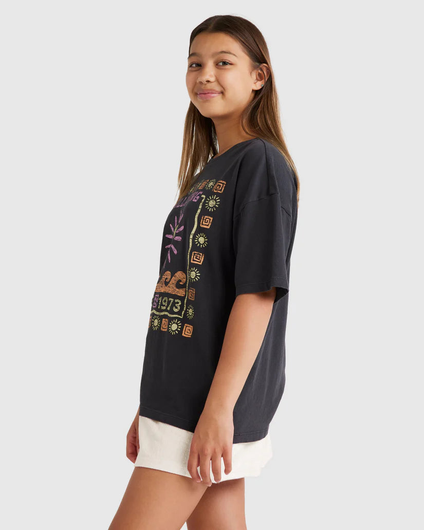 Billabong Girls 6-14 Waves And Sun T-Shirt