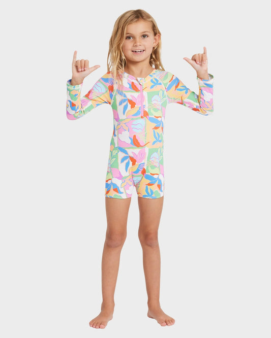 Billabong Girls 0-5 Sun Shift One Piece Shortie Rash Vest
