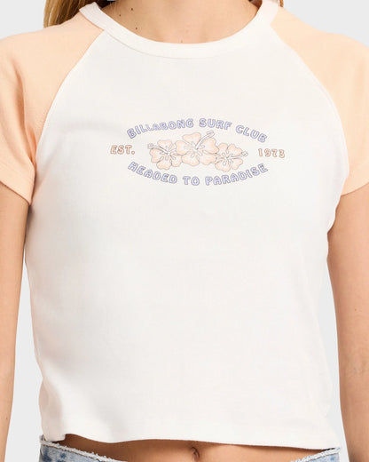Billabong Girls 6-14 Surf Club Ringer Raglan T-Shirt