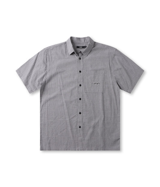 FORMER VIVIAN CHECK SS SHIRT // BLACK