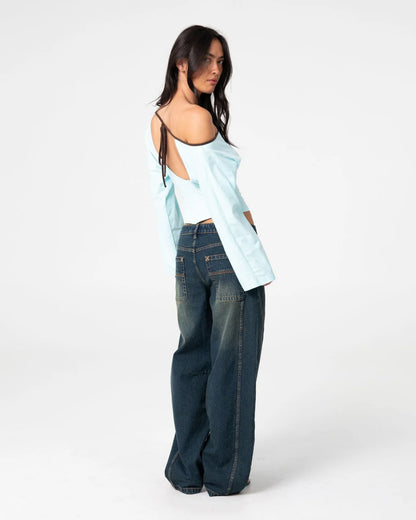Rusty Yuno Reverse Long Sleeve Slouch Top