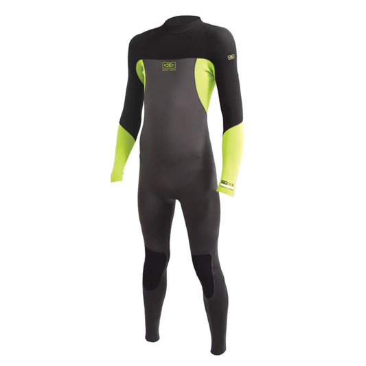 Ocean and Earth Boys Free Flex BZ Steamer 3/2 - Black/Lime