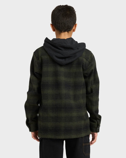 Billabong Boys 8-16 Baja Surf Flannel Long Sleeve Shirt - essential surf and skate