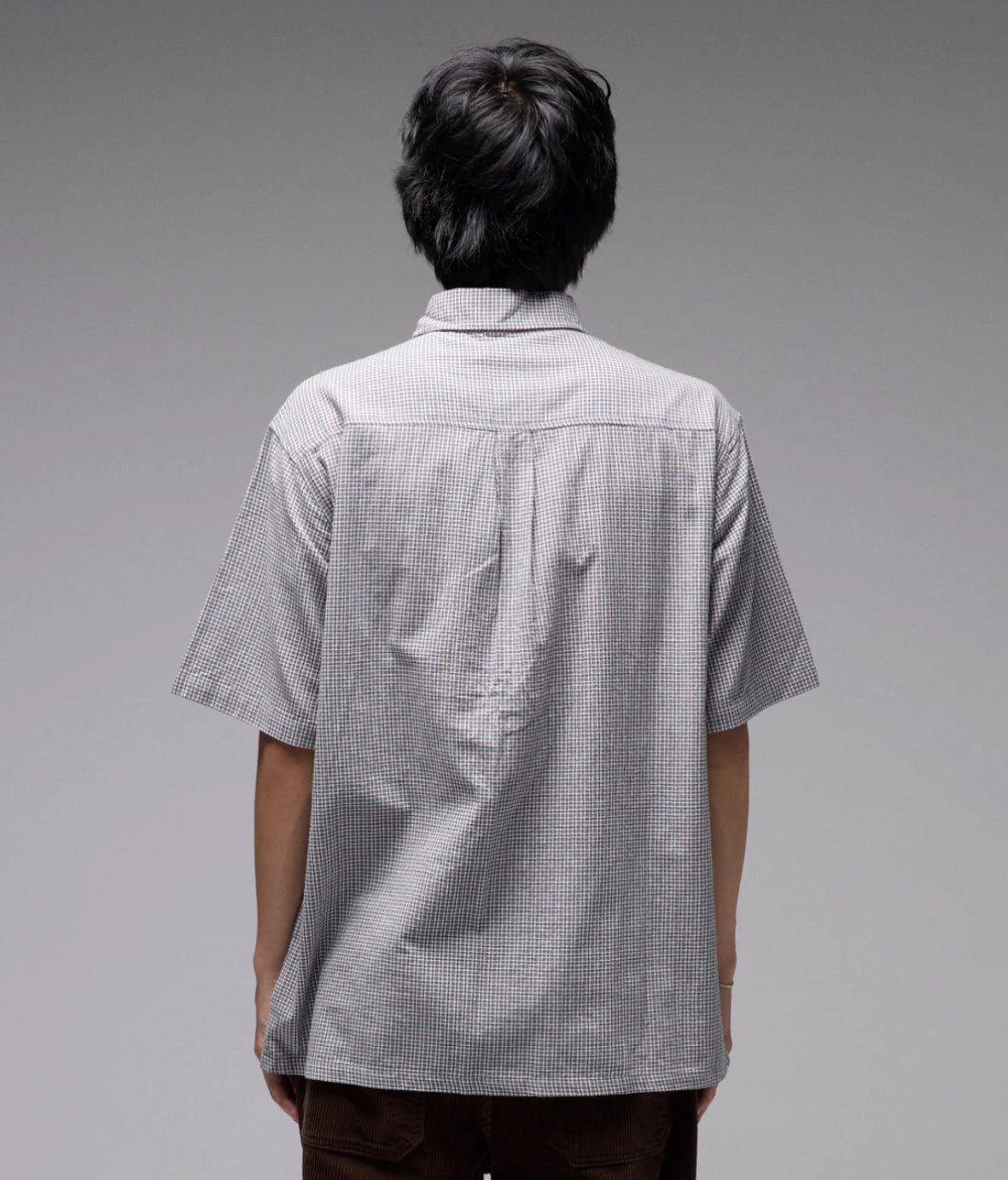 FORMER VIVIAN CHECK SS SHIRT // BLACK