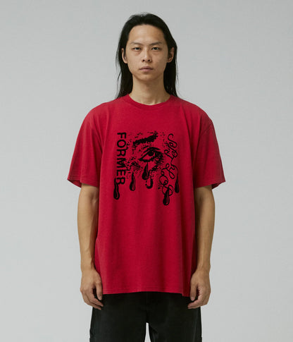 FORMER WEEPING ORGAN OF SIGHT T-SHIRT // WASHED RED - essential surf and skate