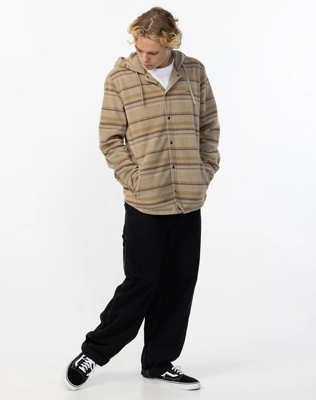 O’NEILL MEN'S CANYONS HOODED SUPERFLEECE - KHAKI - essential surf and skate