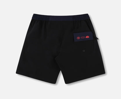 RIVVIA DAILY RIDE WORLD SERIES SHORT : BLACK/BLUE