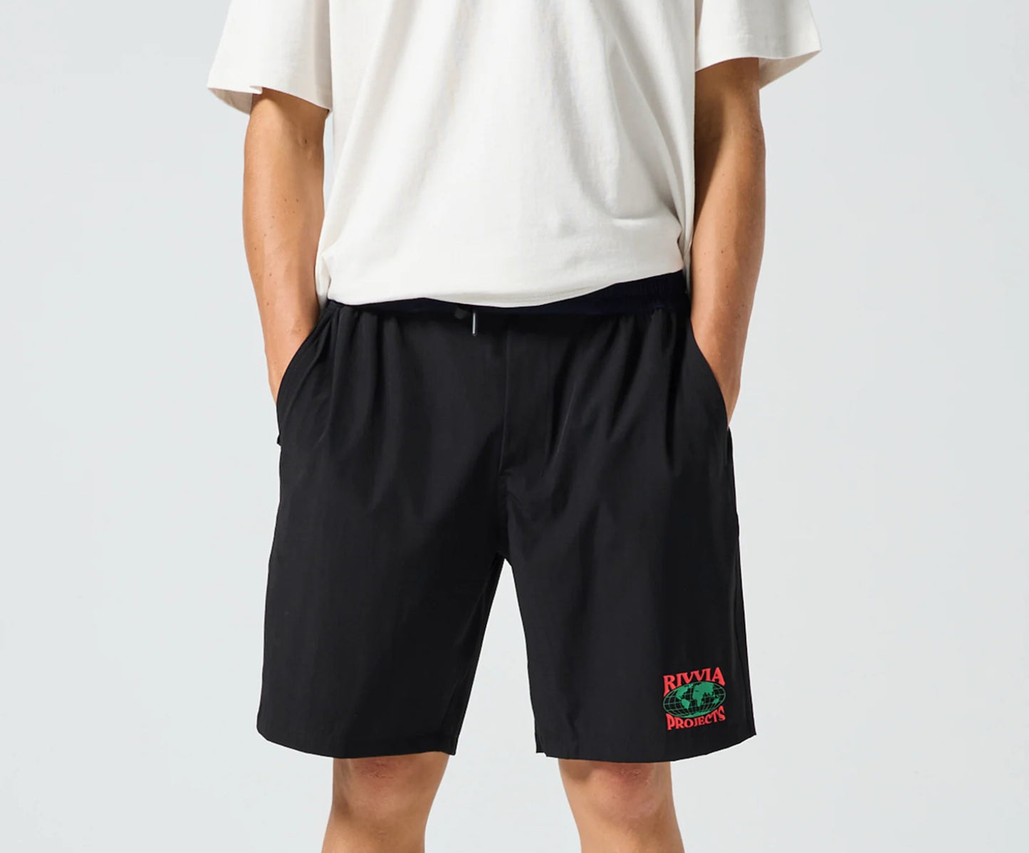 RIVVIA DAILY RIDE WORLD SERIES SHORT : BLACK/BLUE