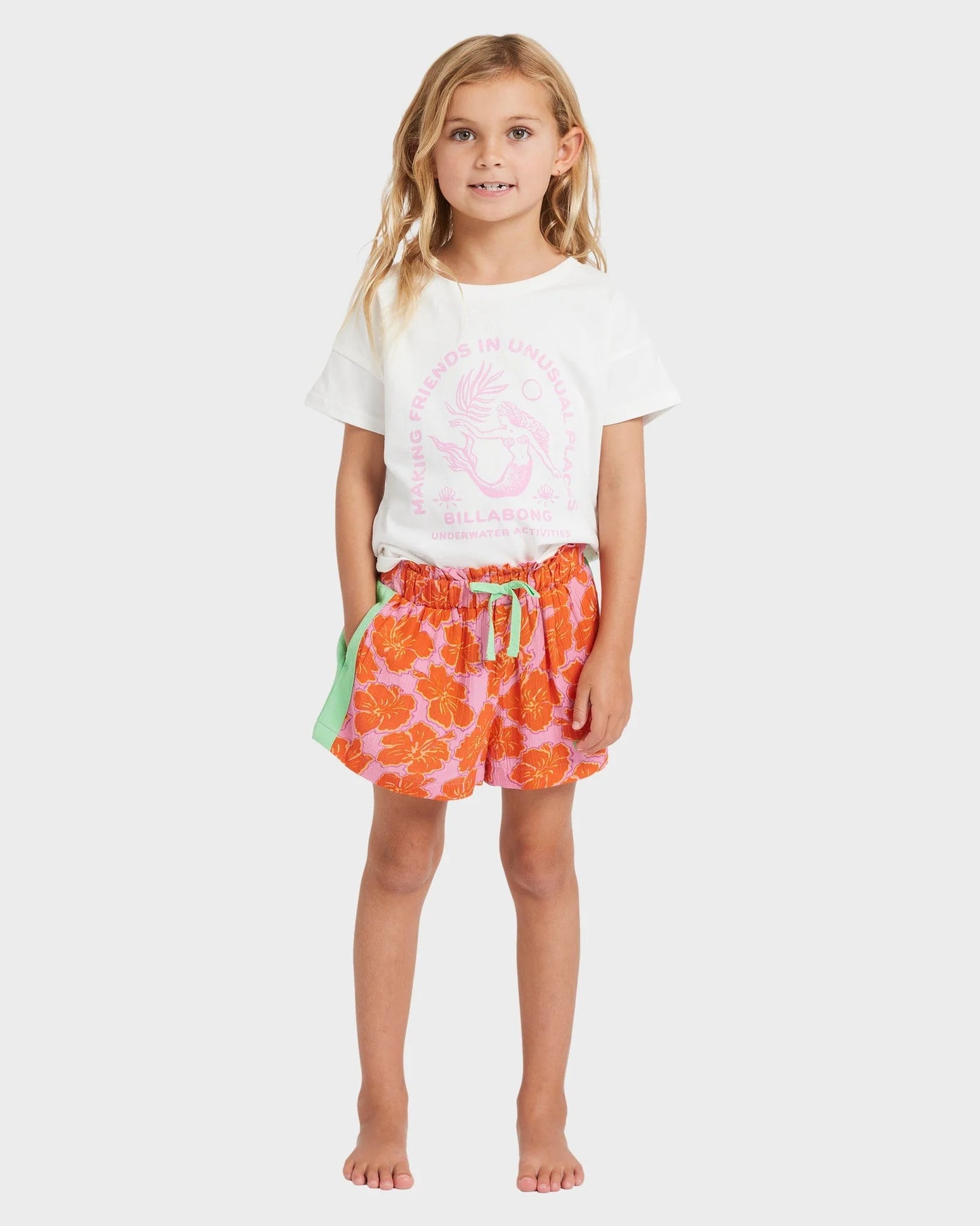 Billabong Girls 0-5 Happy Hibiscus Olly Shorts