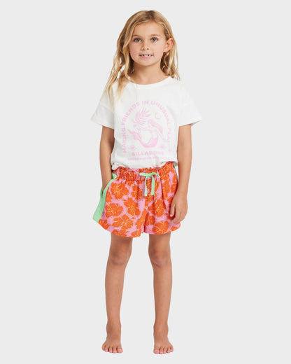Billabong Girls 0-5 Happy Hibiscus Olly Shorts