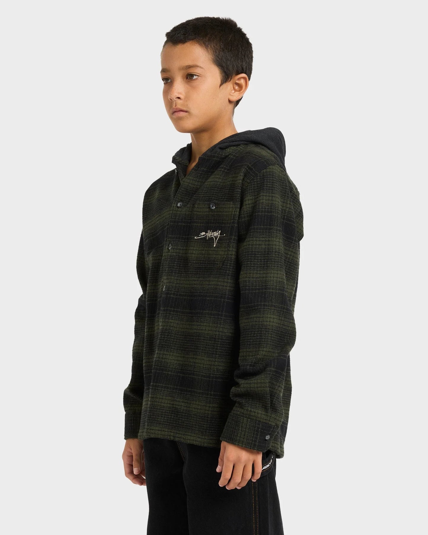 Billabong Boys 8-16 Baja Surf Flannel Long Sleeve Shirt - essential surf and skate