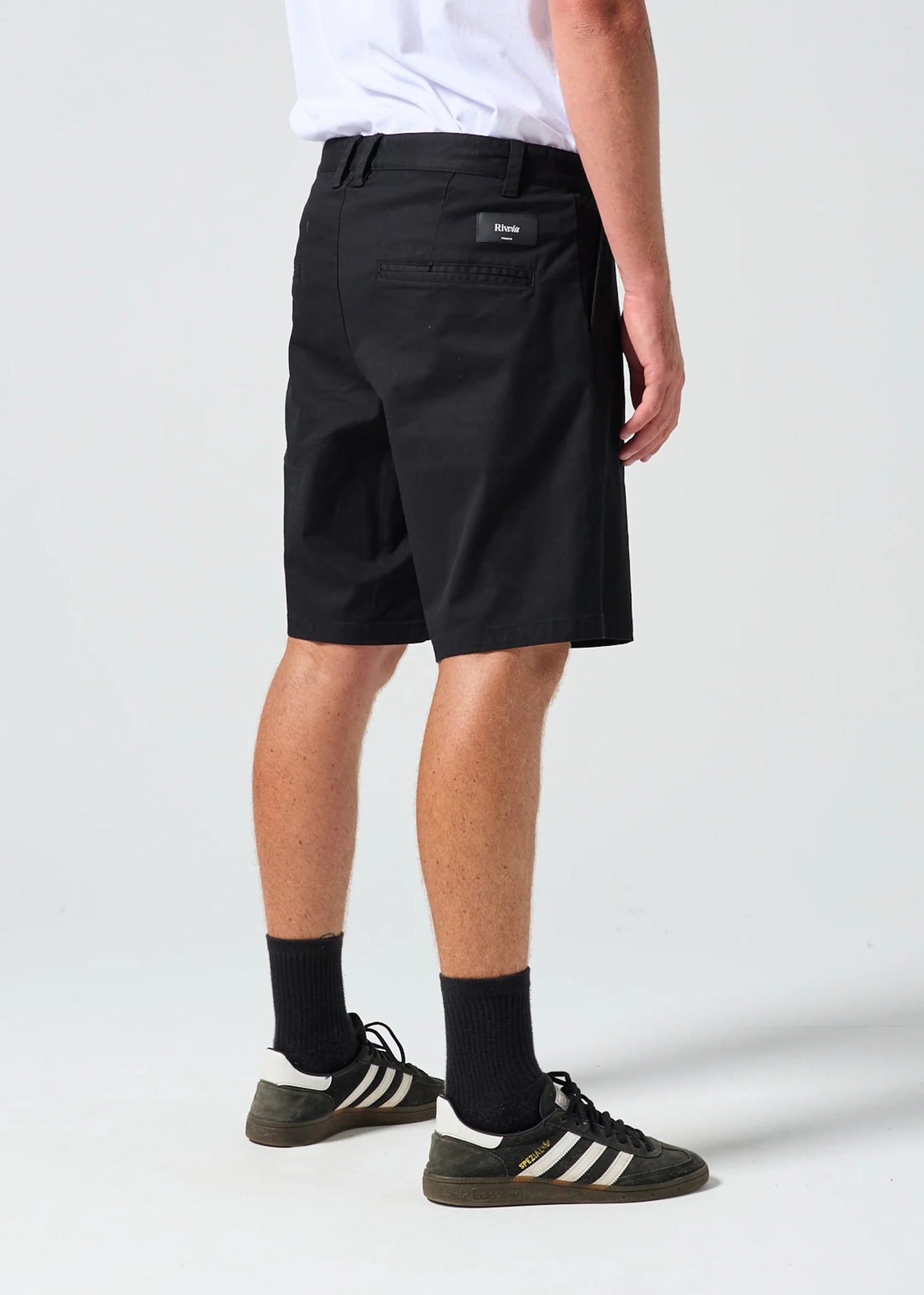 RIVVIA JW CHINO SHORT: BLACK - essential surf and skate