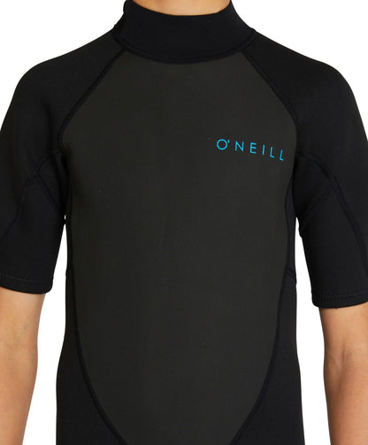 O'Neill Kid's Factor Short Sleeve Spring Suit 2mm Wetsuit - Black