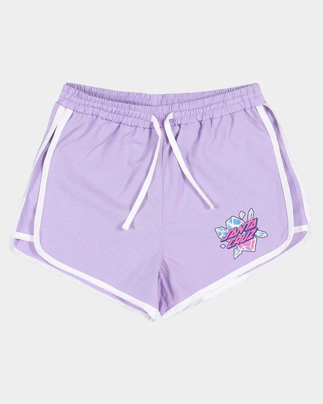 Santa Cruz Crystal Stack Girls Short Lavender - essential surf and skate